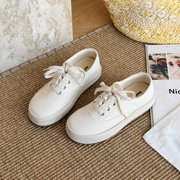 Femme Canvas Snøresneakers med polstret fodseng Stilla
