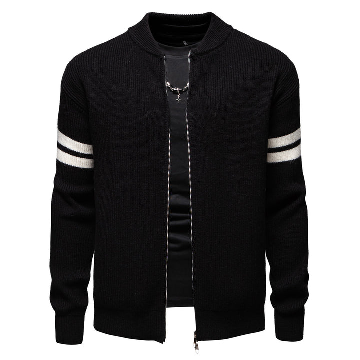 Herre Ribbetrøje Zip-Up Fritidscardigan Stilla