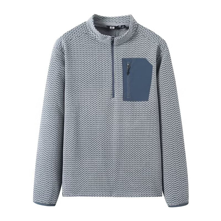 Kvindernes funktionelle sweater med høj krave og praktisk lynlås Stilla