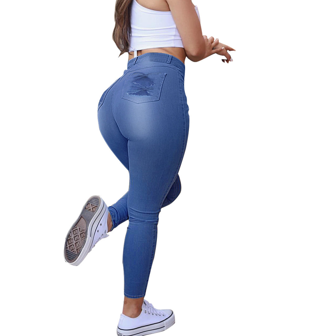 Damer High-Waist Super Skinny Jeans med sculpting effekt og høj bærekomfort Stilla
