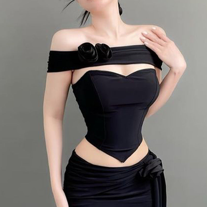 Dame Off-Shoulder Korset Top Stilla