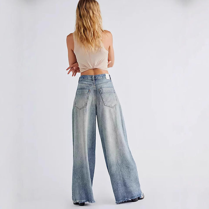 Dame Løst skårne jeans i den trendy vintage-stil Stilla