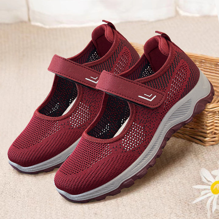 Dame sporty sandaler med justerbar velcro og åndbart overmateriale Stilla