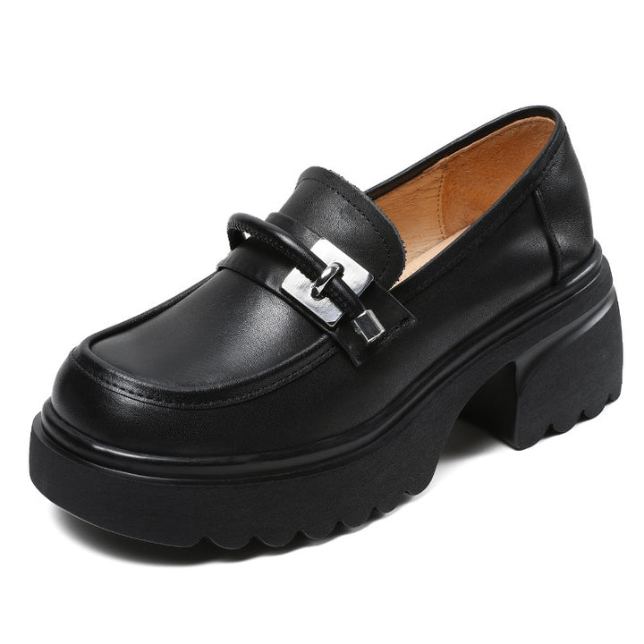 Femme Vintage Chunky Loafers med platformssål Stilla