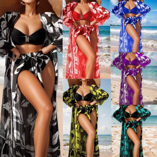 Dame to-delt badedragt med let gennemsigtig cover-up Stilla