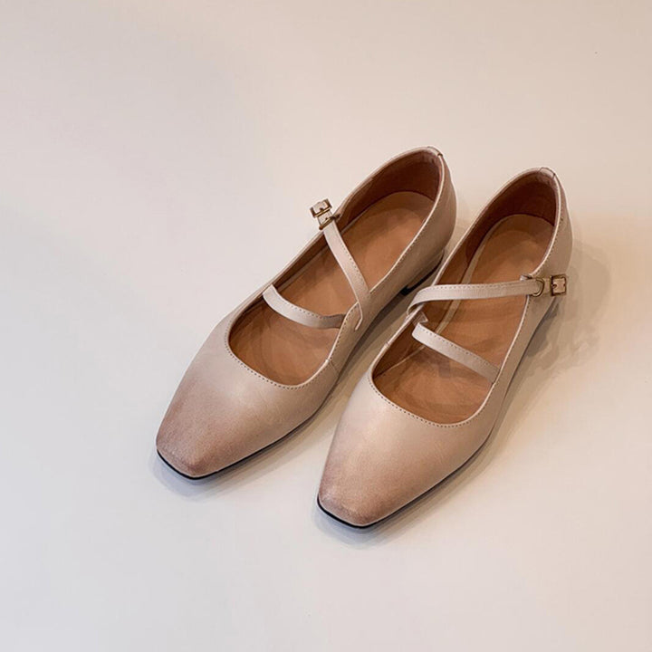 Kvinder Elegante To-remmende Spidse Tå Ballerinaer Stilla