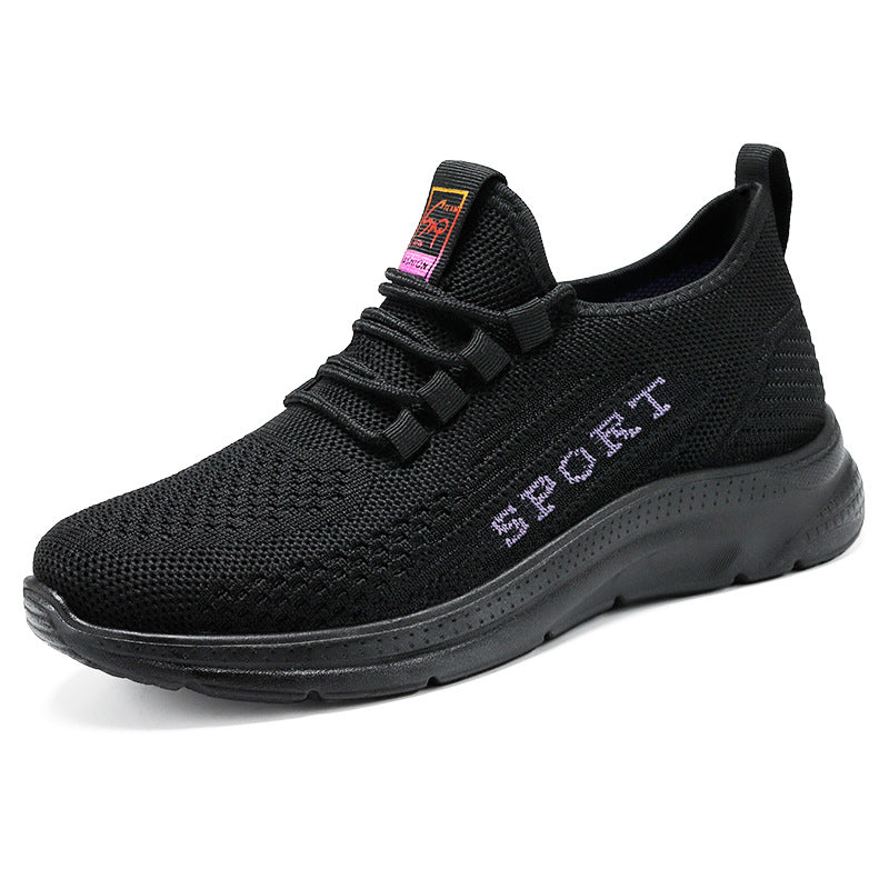 Herre Sporty Sneakers med åndbar strikkestruktur og skridsikker sål Stilla