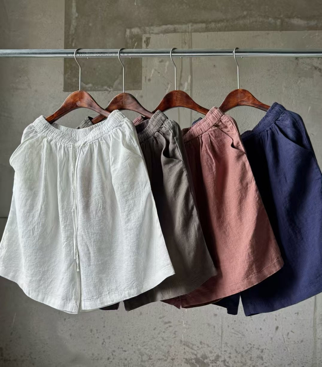 Femme Afslappet Pasform Linned Shorts Stilla