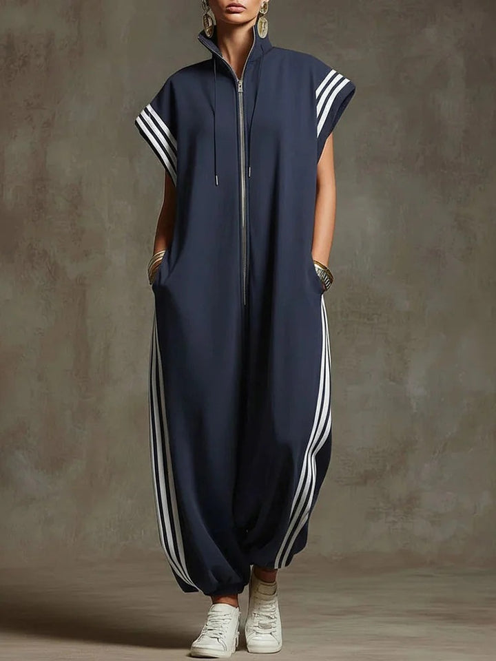 Dame Stylish Jumpsuit med moderne kontraster Skovae