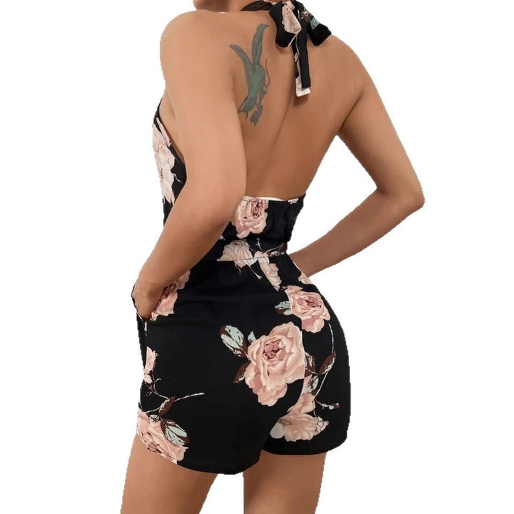 Dame Floral Halter Overall Stilla