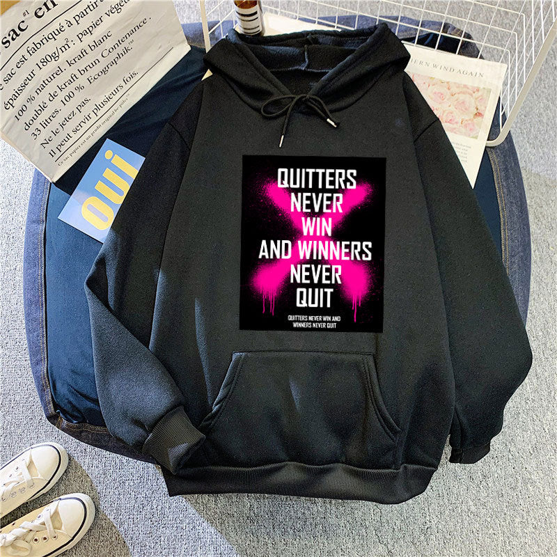 Dame hoodie med inspirerende motiv Skovae