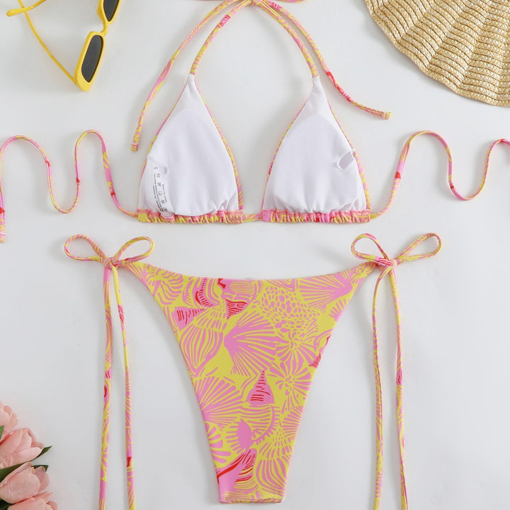 Dame Triangle String Bikini Sæt Stilla
