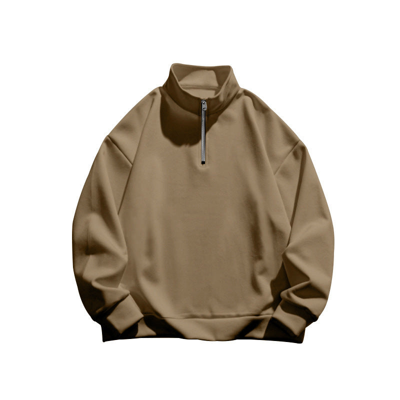 Dame sweatshirt med halv lynlås og oversized pasform Stilla