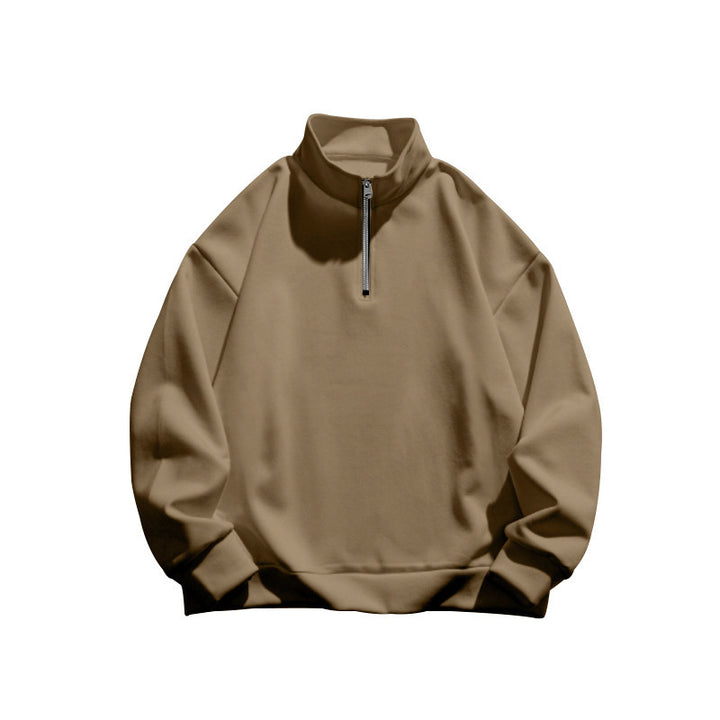 Dame sweatshirt med halv lynlås og oversized pasform Stilla