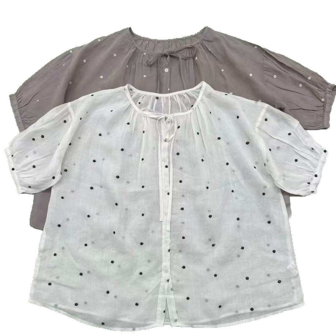 Dame Elegant Overlay Bluse Stilla