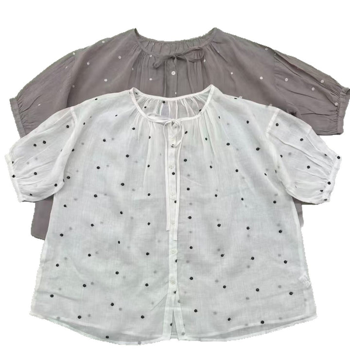 Dame Elegant Overlay Bluse Stilla