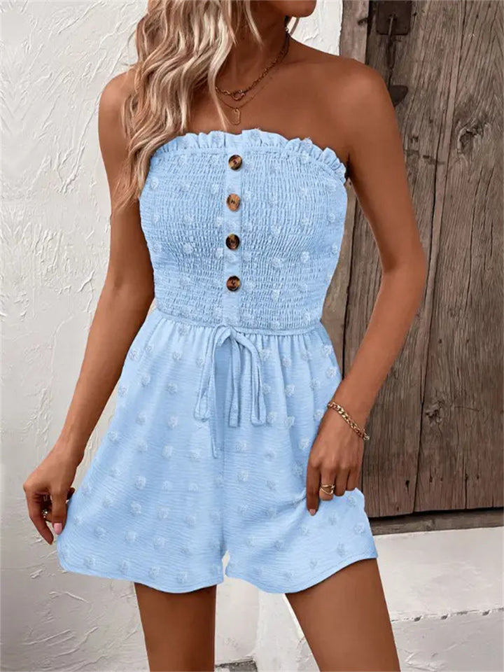 Dame Trendy Jumpsuit med rækkefordeling og knapdetaljer Stilla