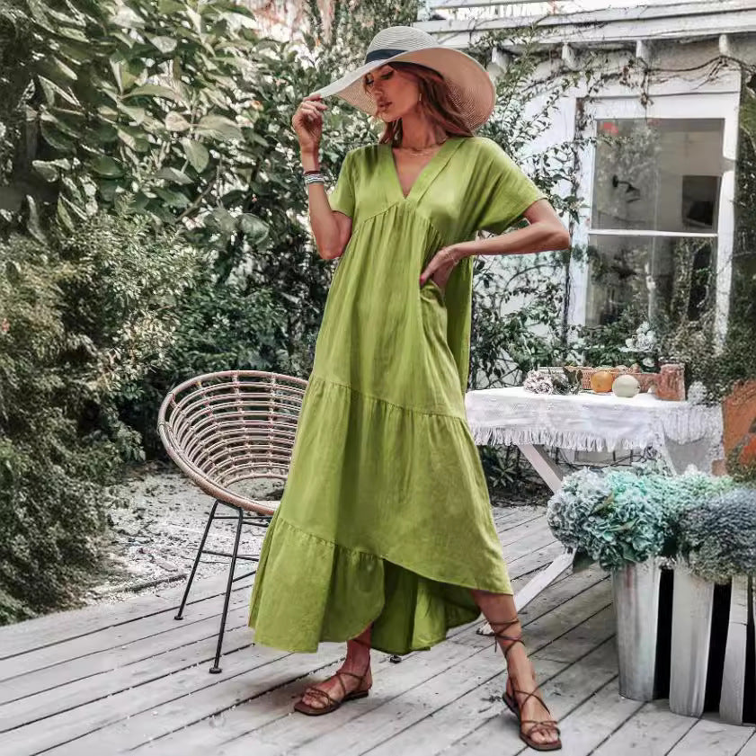 Dame sommerlig maxikjole Stilla