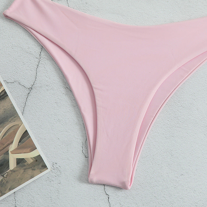 Dame Sporty Bikini-sæt med brede stropper og rynket top Stilla