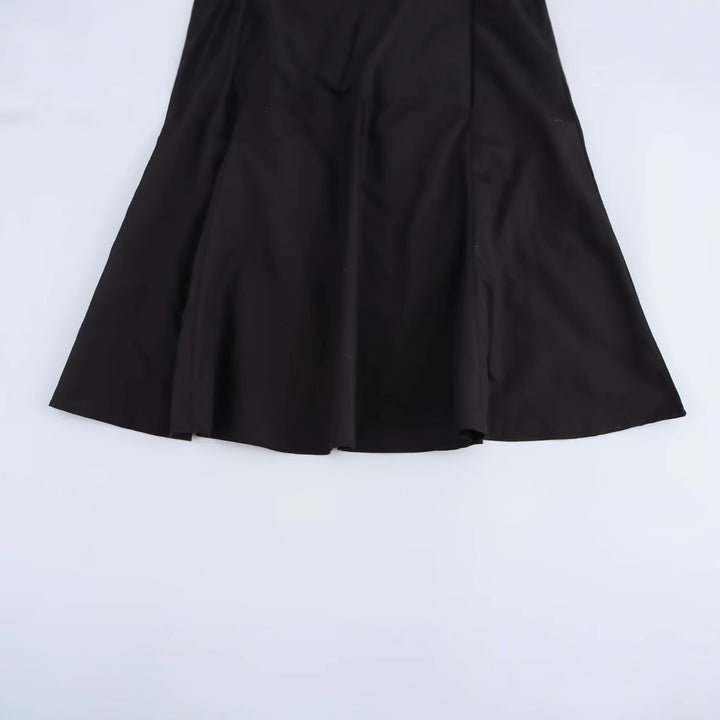 Femme Button-Up A-linje Langærmet Kjole Stilla