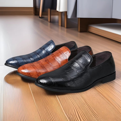 Herrer Premium Krokodilleskinds Slipper Stilla