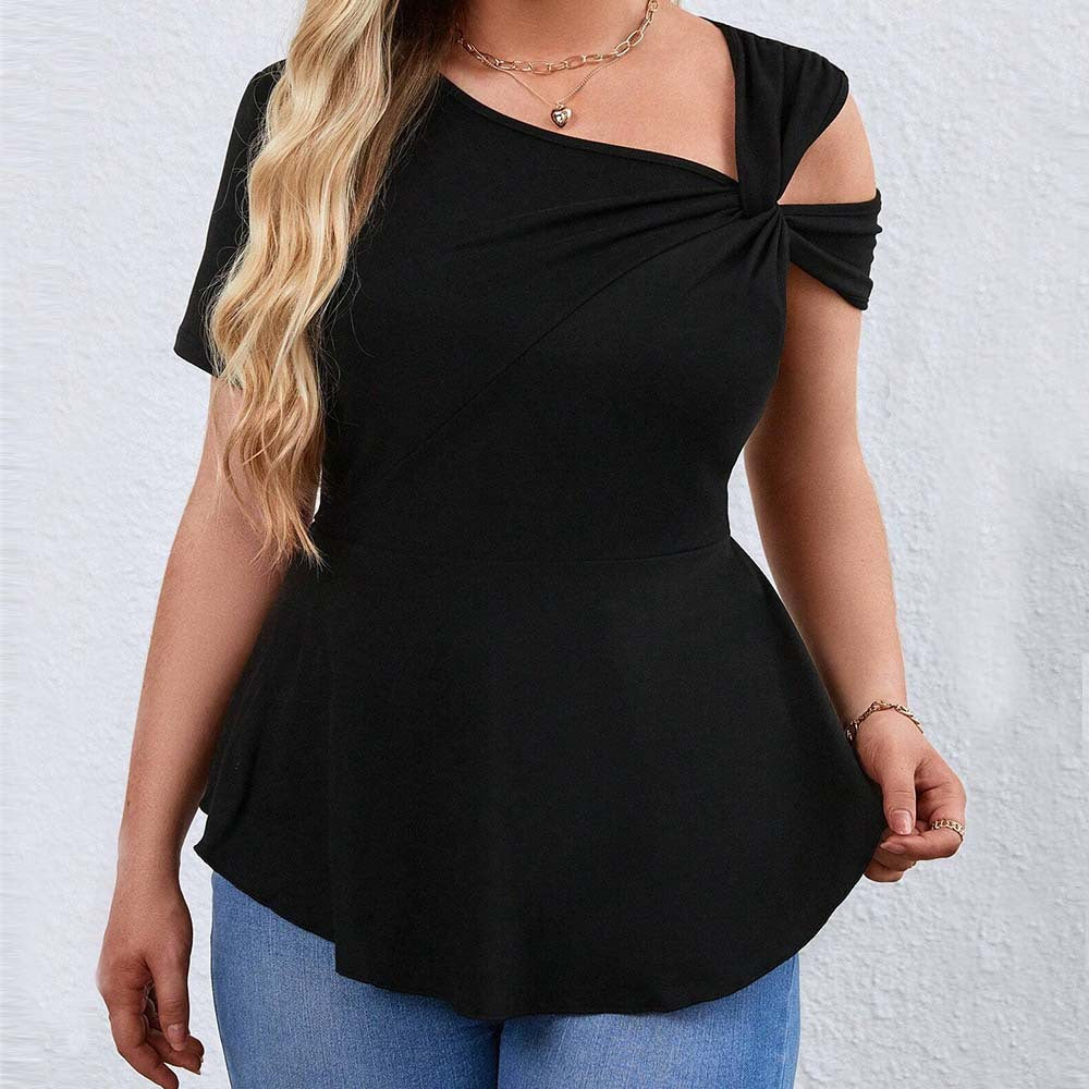 Dame asymmetrisk top med raffinerede knudepunkter Stilla