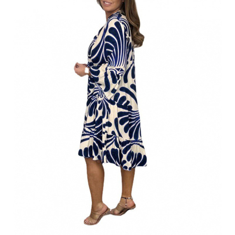 Dame sommerkjole med floral design Stilla