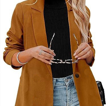 Dame klassisk blazer i moderne snit med elegant revers Stilla