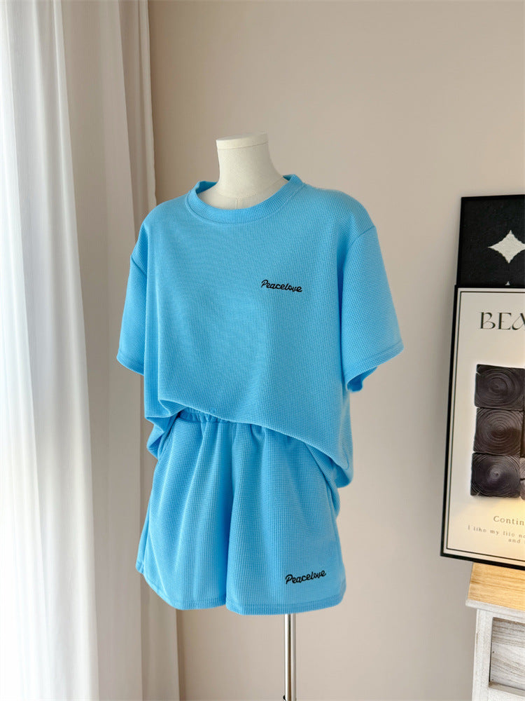 Femme Relaxed Waffle Knit Lounge Set Stilla