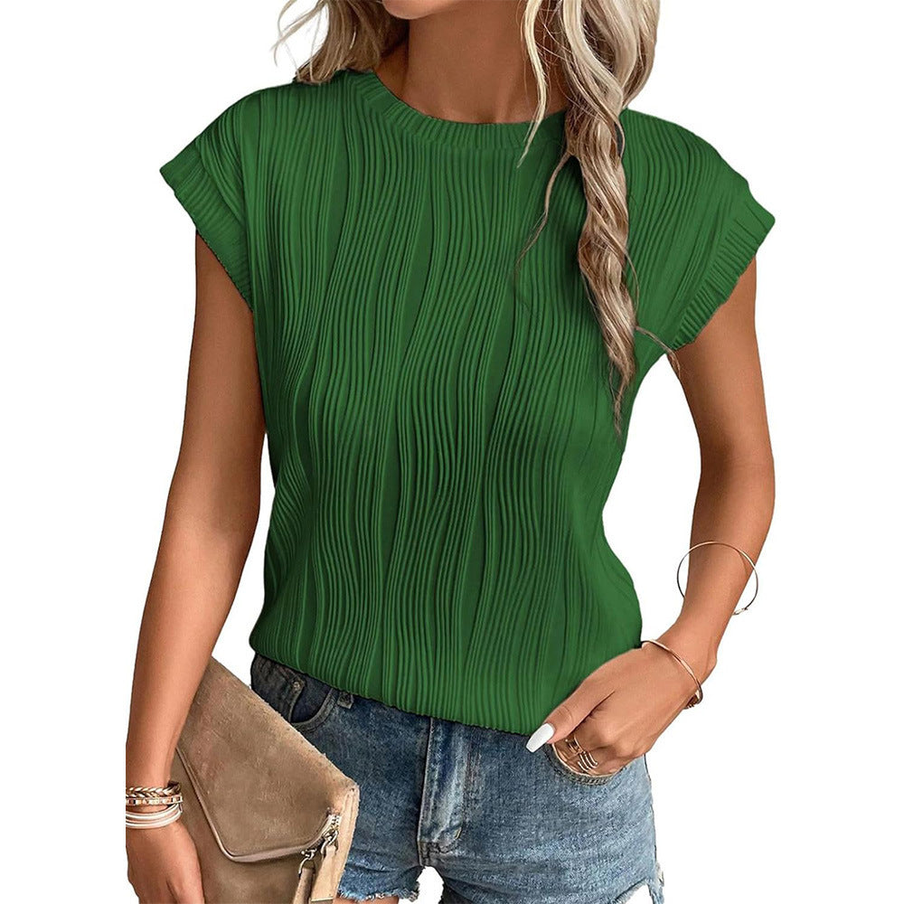 Damer Plissé T-Shirt Stilla