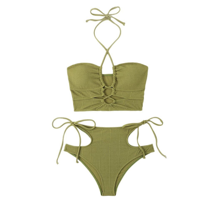 Dame Bikini-top med raffineret cut-out-design og høj talje Stilla