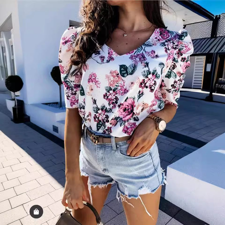 Dame Jeans-Shorts med frynset kant Stilla