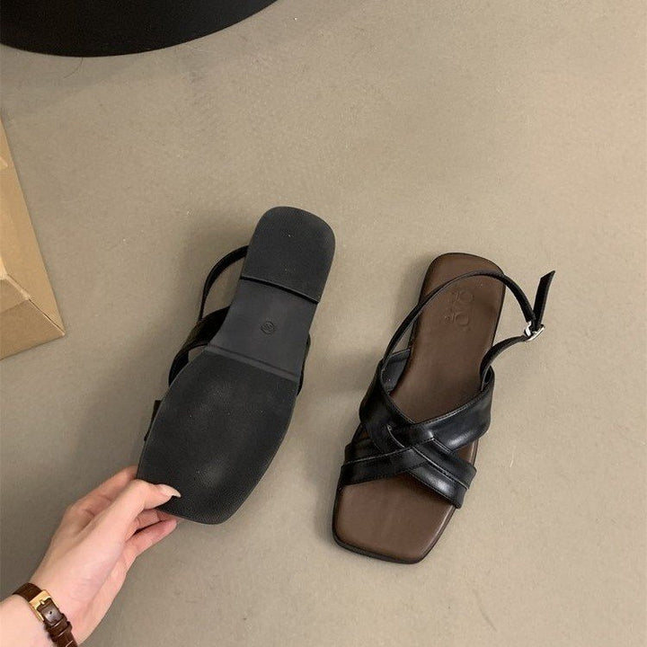 Dame Plateau Sandaler med elegant krydsrem-design og komfortabel fodseng Stilla