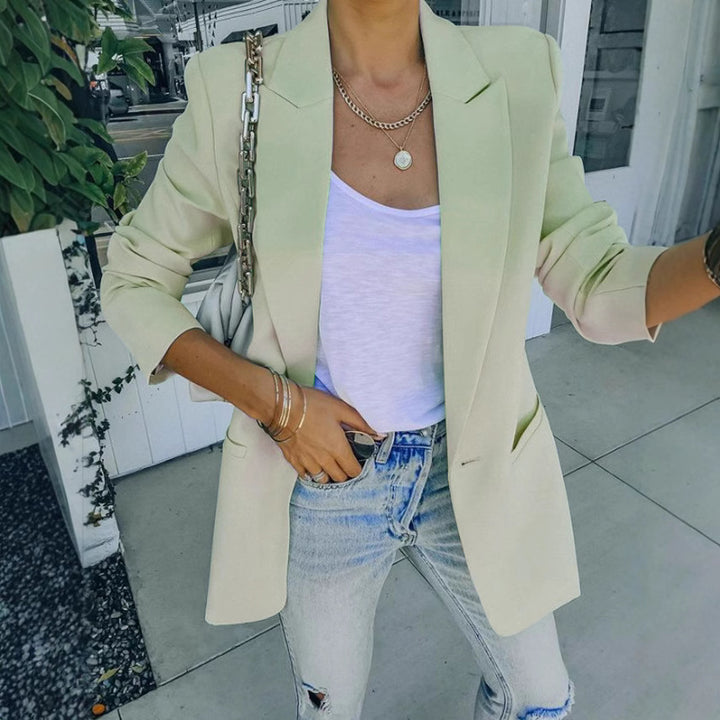 Dame Elegant Blazer med moderne snit og praktiske lommer Stilla