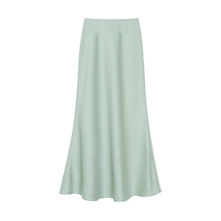 Dame Elegant Maxi Skirt lavet af høj kvalitet flydende materiale med en bred pasform Skovae