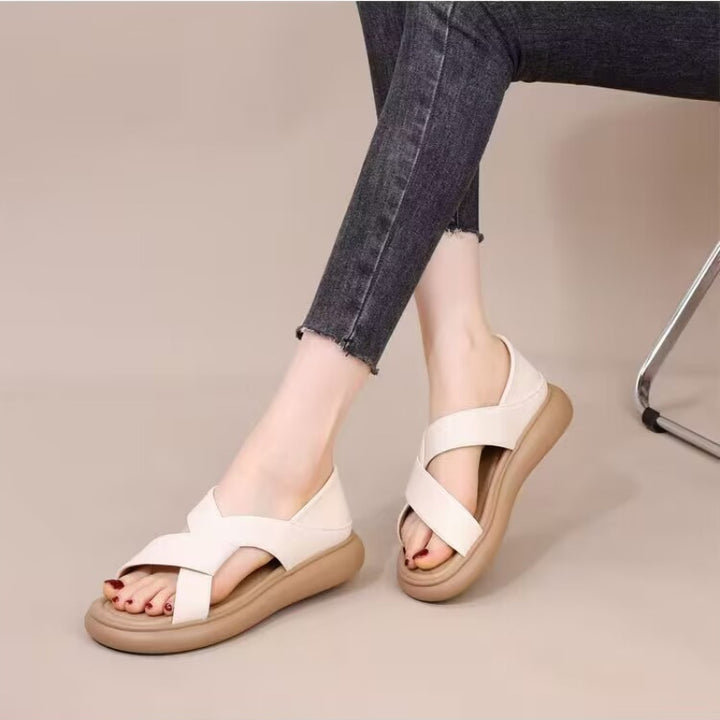 Dame Plateau-Sandaler med elegant knude-design og skridsikker sål Stilla