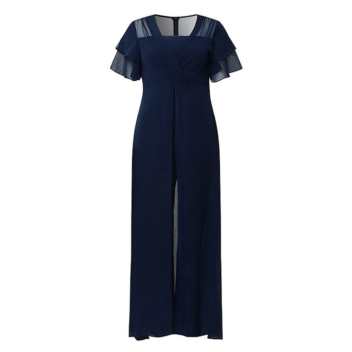 Dame Elegant Chiffon Overlay Jumpsuit Stilla