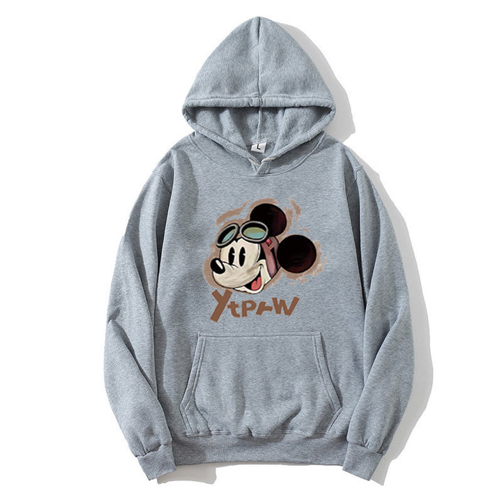 Kvinders hoodie med kreativ Mickey Mouse design Skovae