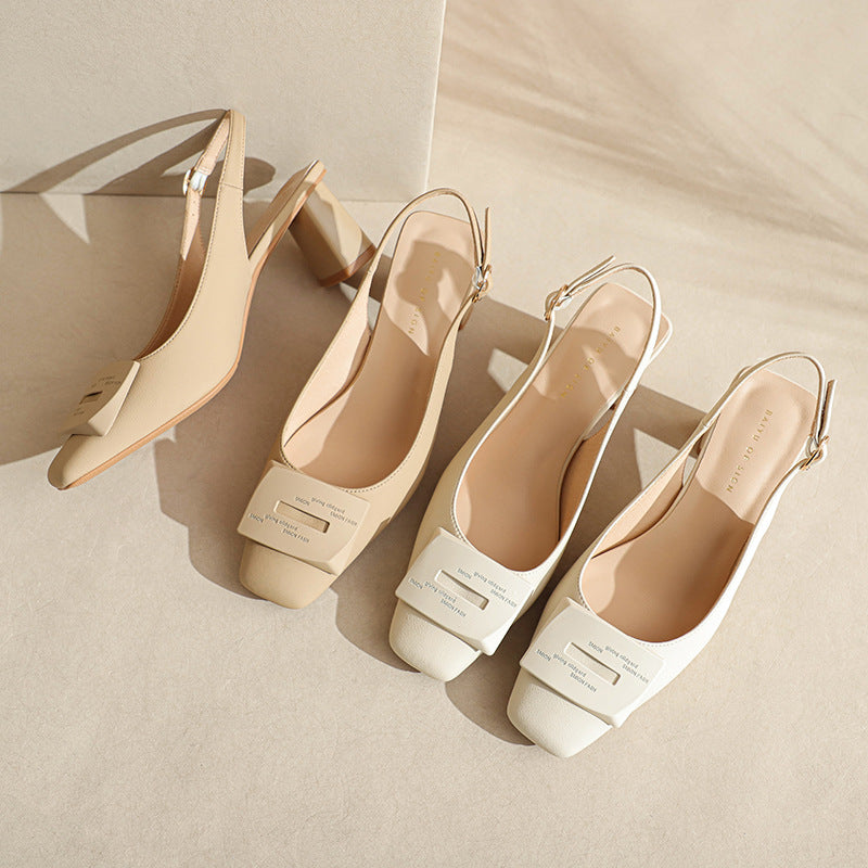 Damer Slingback-hæle med elegant blokhælsdesign Stilla