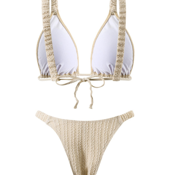 Dame struktureret Triangle Bikini Sæt Stilla 1750838709