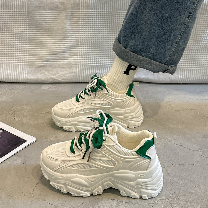 Damer platform-sneakers med åndbart mesh-overmateriale og skridsikker sål Stilla