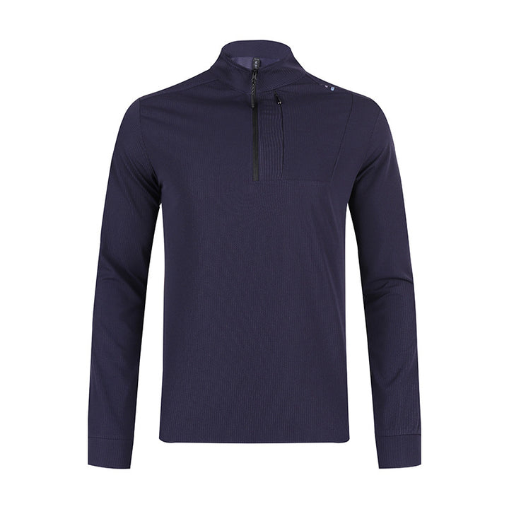 Herre Sport Pullover med halv lynlås og fugtabsorberende egenskaber Stilla