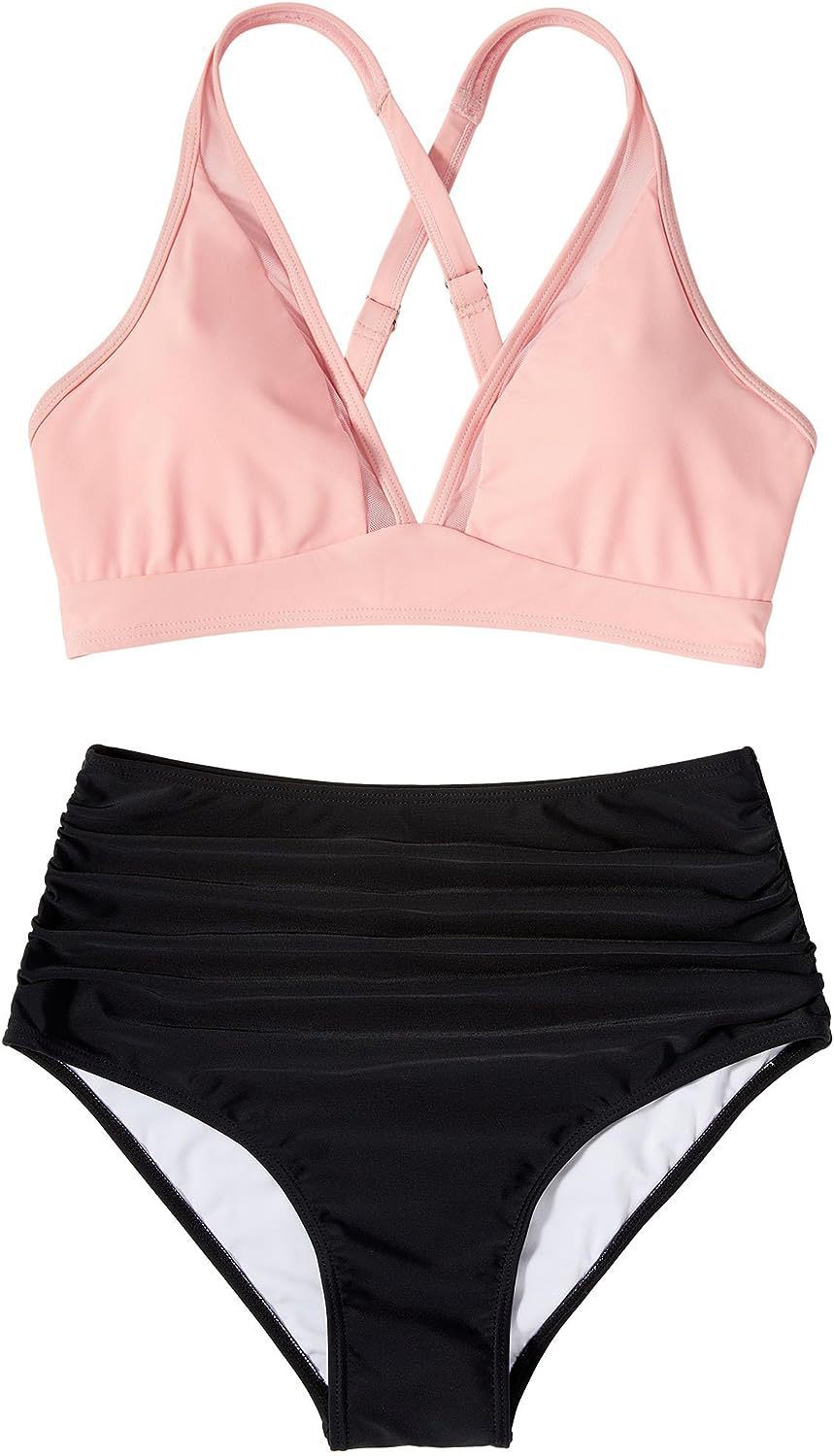 Damebikini med moderne snit og raffinerede stropper Stilla