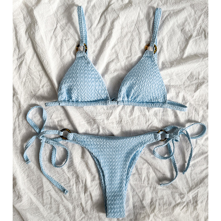 Dame Triangel-Bikini med elegante detaljer Stilla