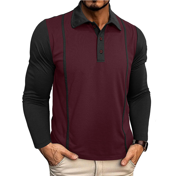 Herre Langærmet Polo T-shirt Stilla