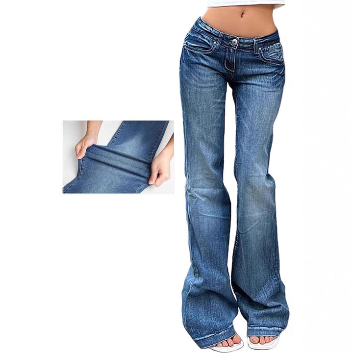 Damer Bootcut-jeans med fleksibel pasform og høj talje Skovae