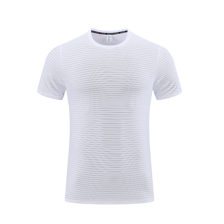 Herrer Sportsligt Funktions T-shirt med svedtransporterende teknologi og struktureret design Stilla