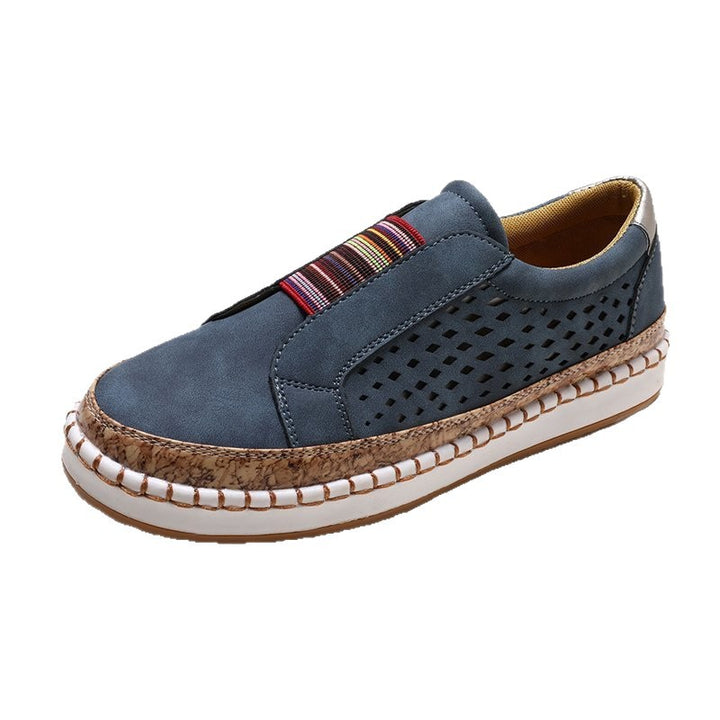 Dame Komfortable Slip-on Sneakers med åndbar perforering Stilla