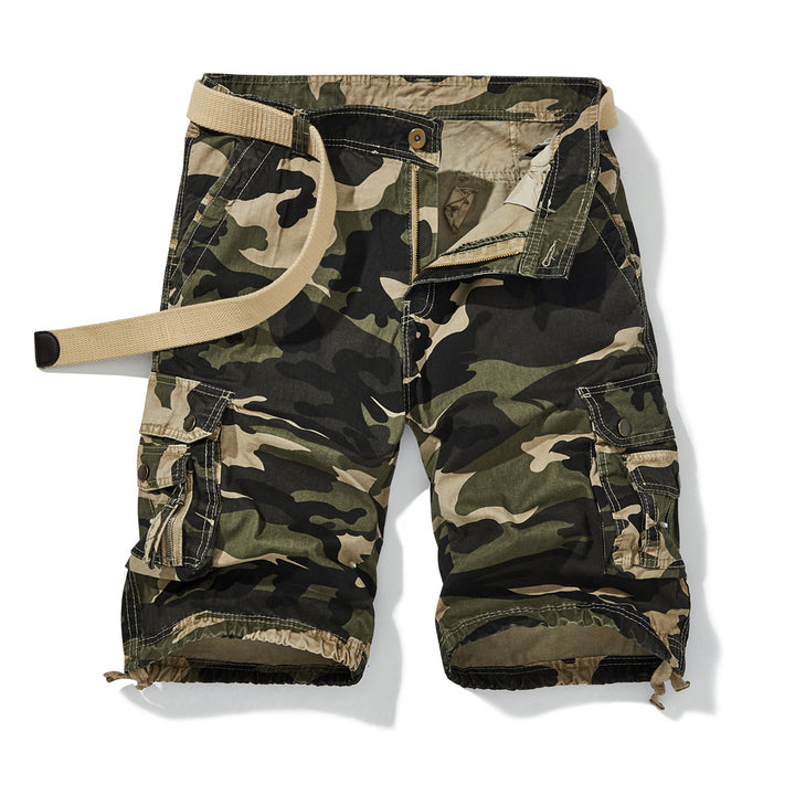 Herren Cargo-Shorts med alsidige lommer og justerbar talje Stilla