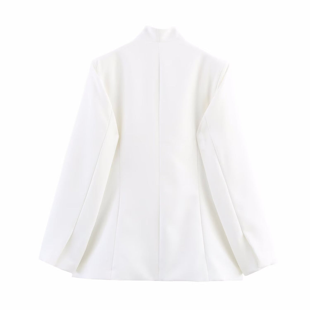 Dame elegant blazerjakke med asymmetrisk snit Stilla